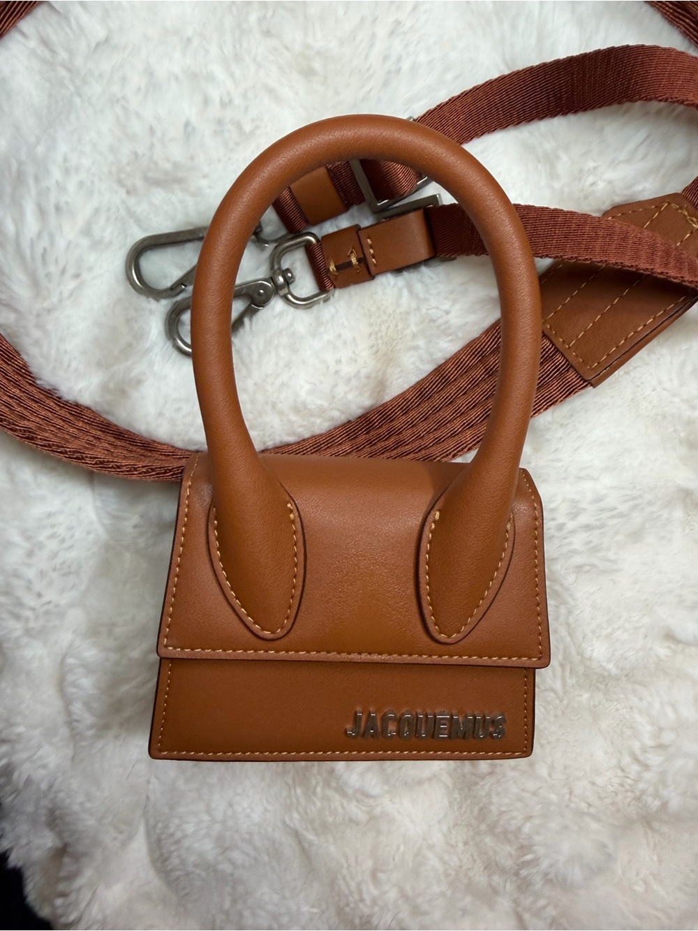 Jacquemus Le Chiquito Mini Brown Leather Bag